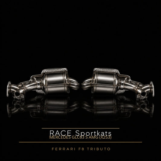 RACE Capristo Downpipes 250 Zellen – Mercedes GLC63 S AMG (X253)
