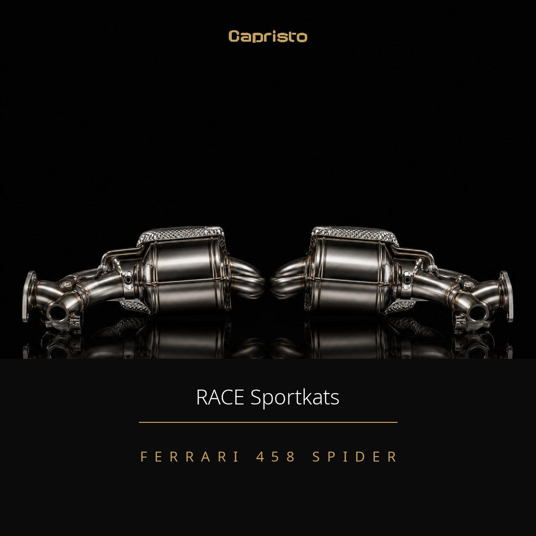 RACE Capristo 250-Zellen Sportkatalysator (mit Hitzeschutz) – Ferrari 458 Spider