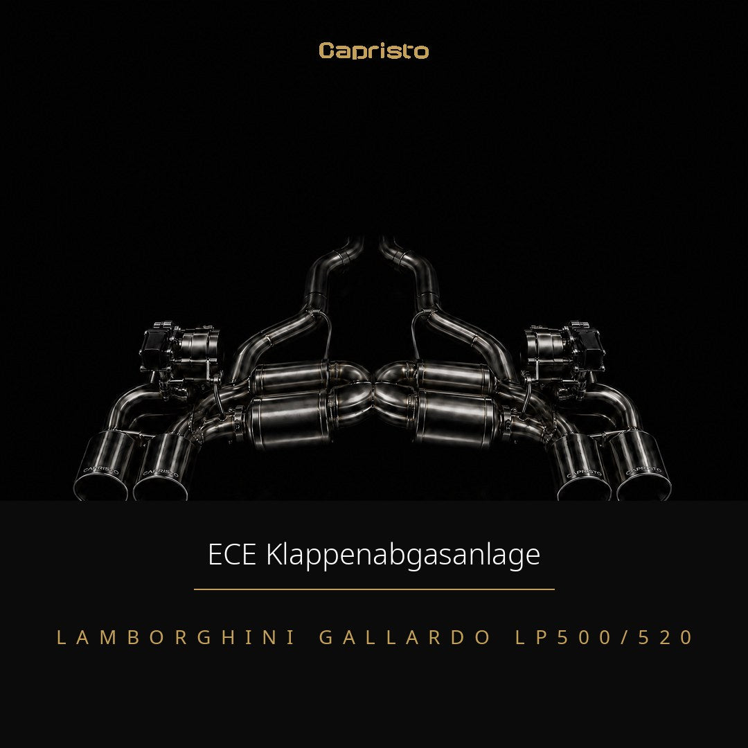 ECE Capristo Klappenabgasanlage – Lamborghini Gallardo LP500/520