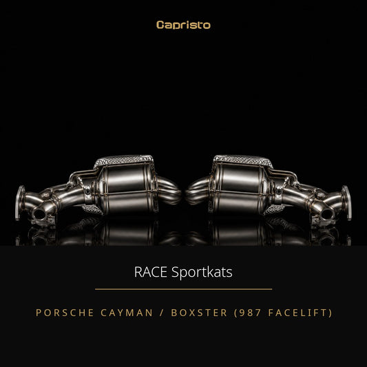 RACE Capristo Krümmer-Set mit Sportkats – Porsche Cayman / Boxster (987 Facelift)