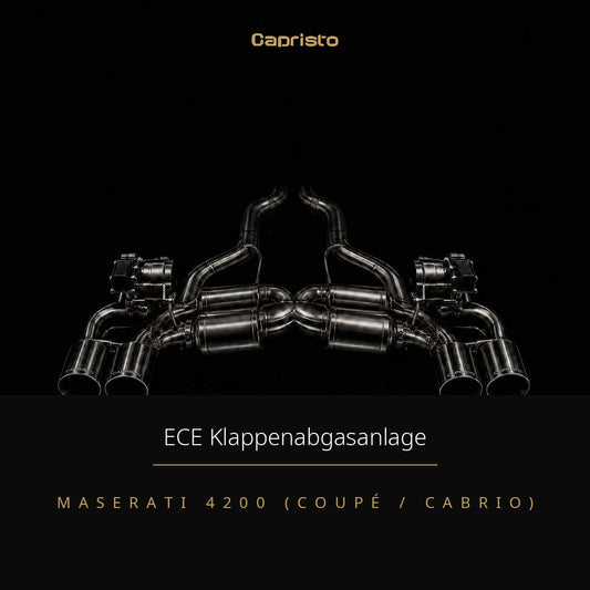 Capristo ECE Klappenabgasanlage mit CES-3 – Maserati 4200 (Coupé / Cabrio)