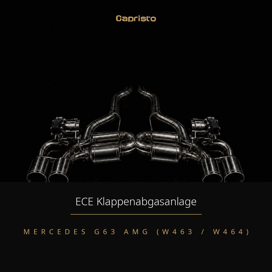 ECE Capristo Klappenabgasanlage 6-Flutig – Mercedes G63 AMG (W465)