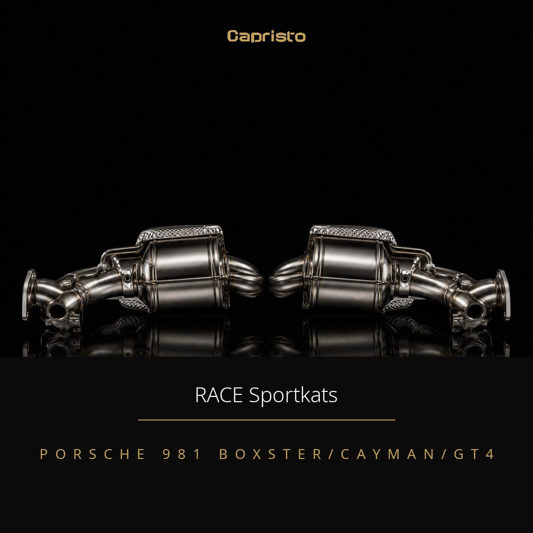 RACE Capristo 250-Zellen Sportkatalysator – Porsche Boxster / Cayman / GT4 (981)