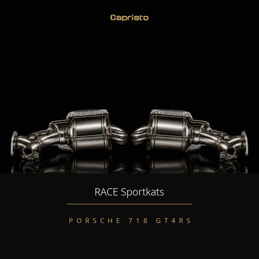 RACE Capristo 100-Zellen Sportkatalysator – Porsche Spyder / Cayman (718 GT4 RS)
