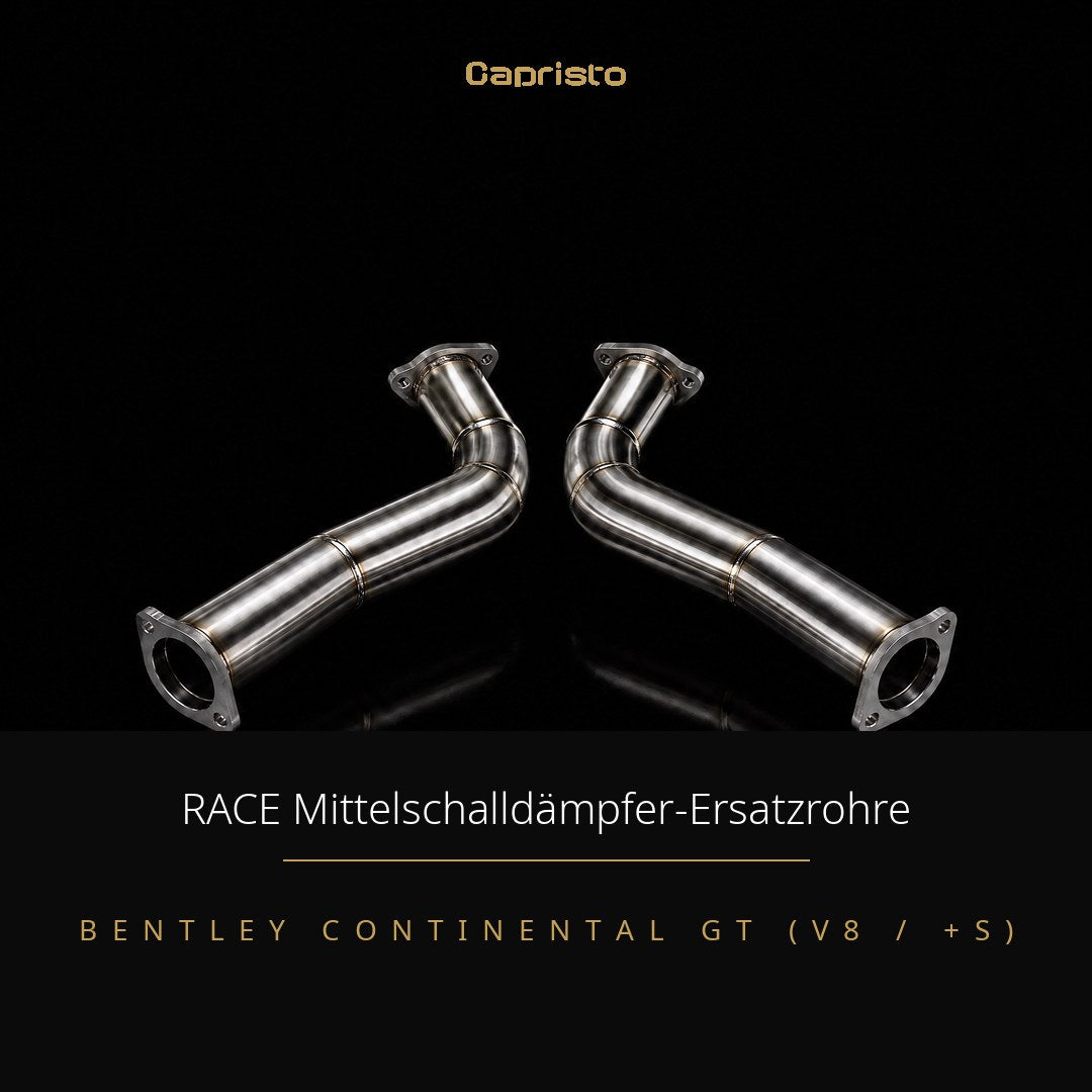 Capristo RACE Mittelschalldämpfer-Ersatzrohre – Bentley Continental GT V8 (+S)
