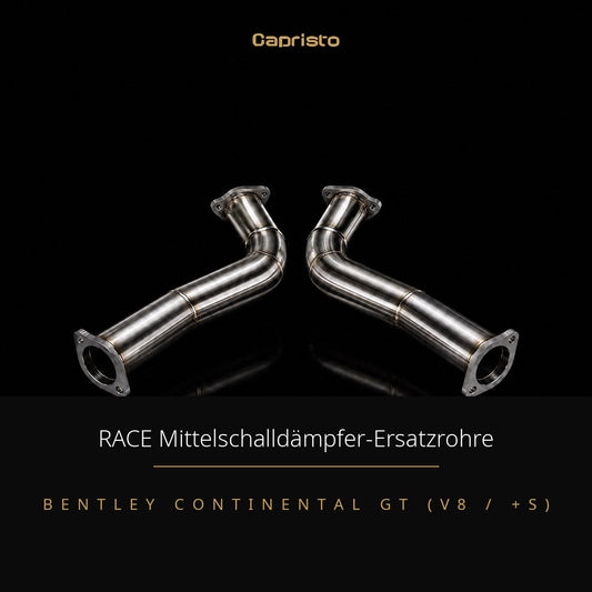 Capristo RACE Mittelschalldämpfer-Ersatzrohre – Bentley Continental GT V8 (+S)