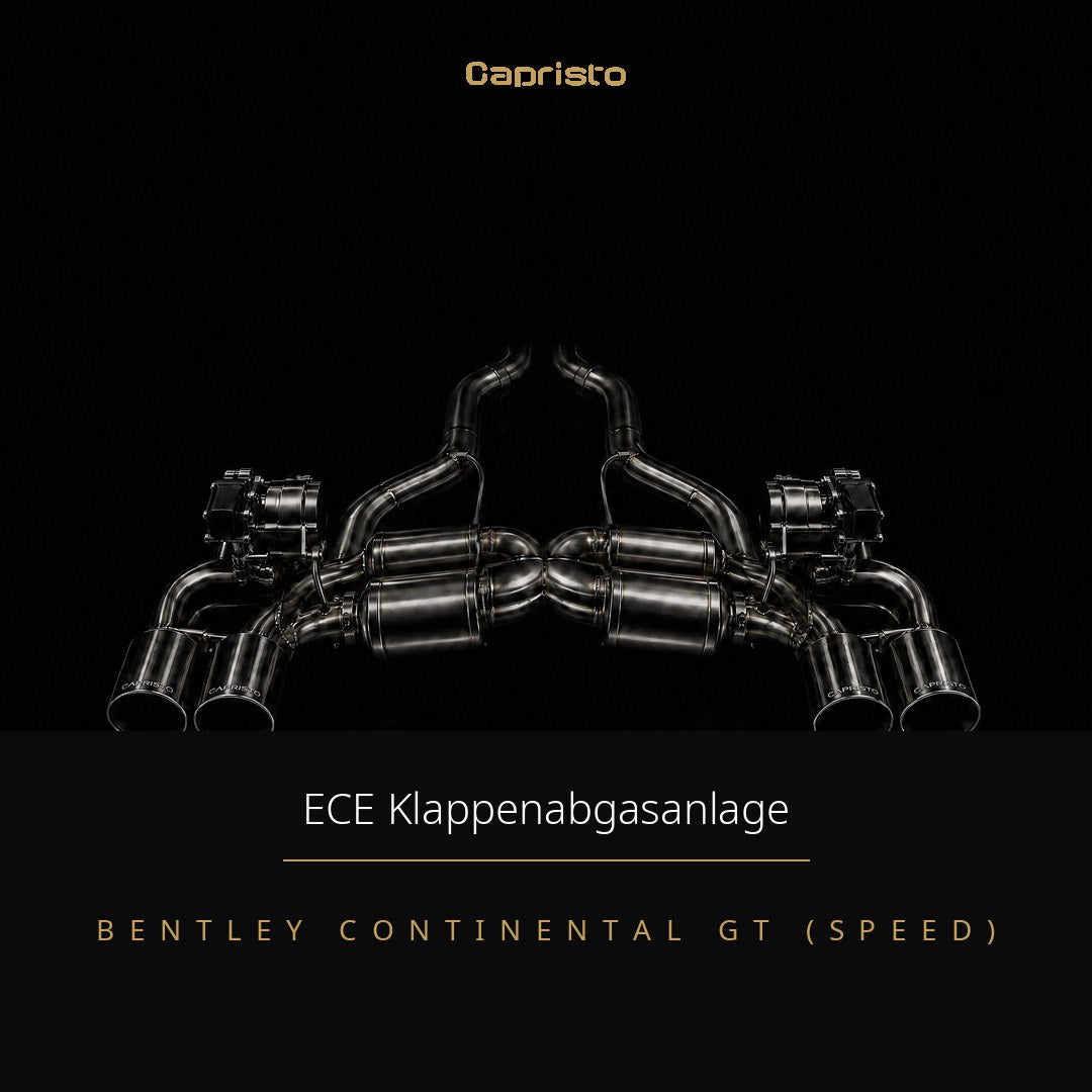 Capristo ECE Klappenabgasanlage – Bentley Continental GT Speed W12