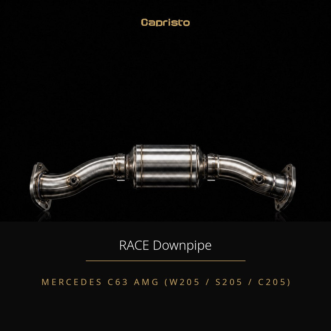 RACE Capristo Downpipes 250 Zellen (Satz) – Mercedes C63 AMG (W205)
