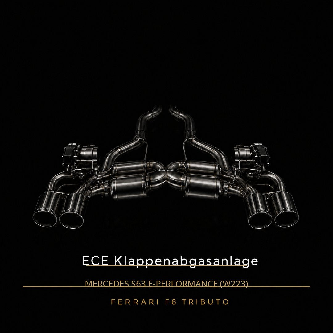 ECE Capristo Klappenabgasanlage – Mercedes S63 E-Performance (W223)