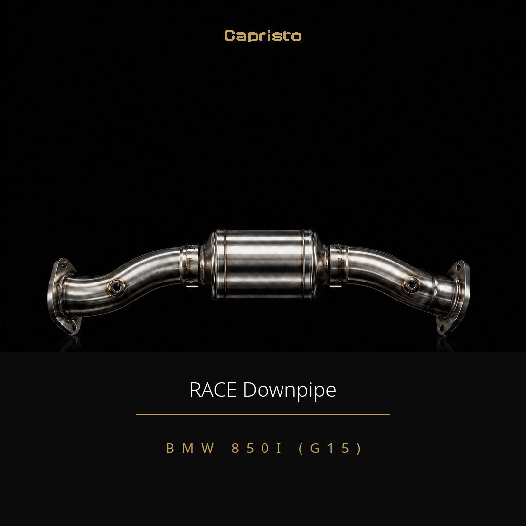 RACE Capristo Downpipes 100 Zellen – BMW 850i (G15)
