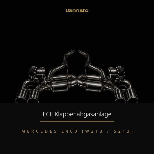 ECE Capristo Klappenabgasanlage – Mercedes E400 (W213 / S213)