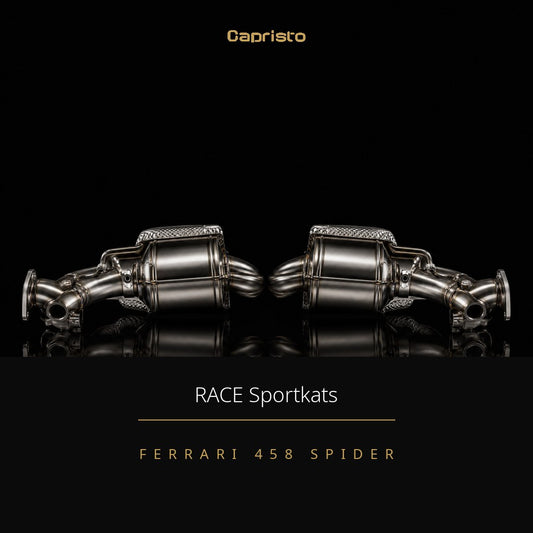 RACE Capristo 100-Zellen Sportkatalysator (ohne Hitzeschutz) – Ferrari 458 Spider