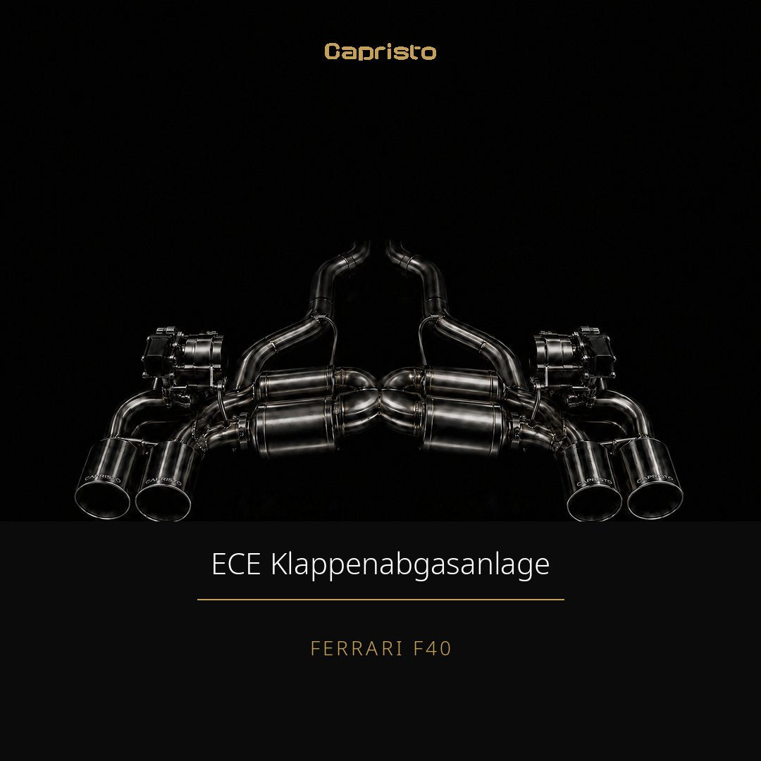 ECE Capristo Klappenabgasanlage (CES-3 Steuerung) – Ferrari F40