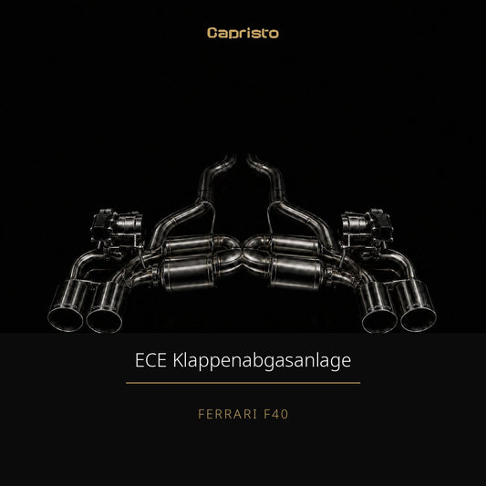 ECE Capristo Klappenabgasanlage (CES-3 Steuerung) – Ferrari F40