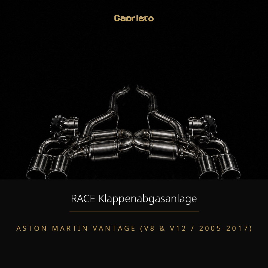 Capristo RACE Klappenabgasanlage – Aston Martin Vantage V8 & V12 (2005-2017)