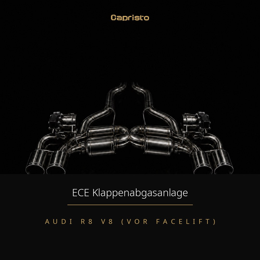 Capristo ECE Klappenabgasanlage mit CES-3 – Audi R8 V8 (vor Facelift)
