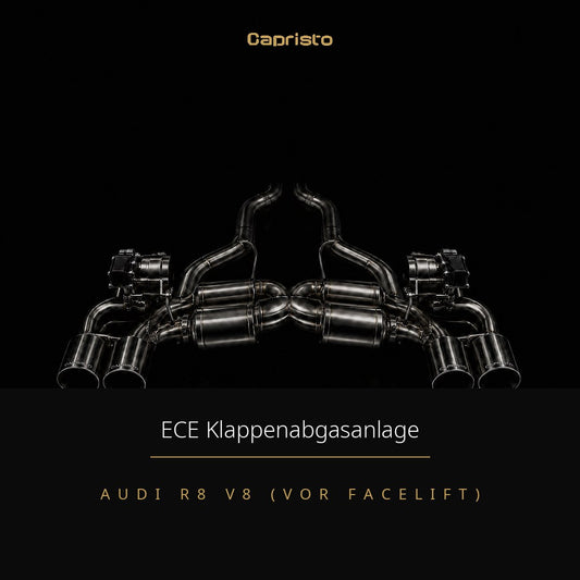 Capristo ECE Klappenabgasanlage mit CES-3 – Audi R8 V8 (vor Facelift)