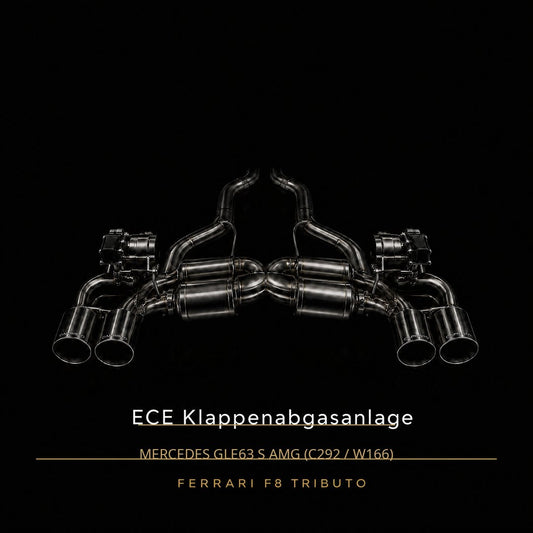 ECE Capristo Klappenabgasanlage – Mercedes GLE63 S AMG (C292 / W166)