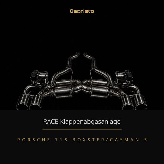 RACE Capristo Klappenabgasanlage – Porsche Boxster / Cayman (718 / 982 S)