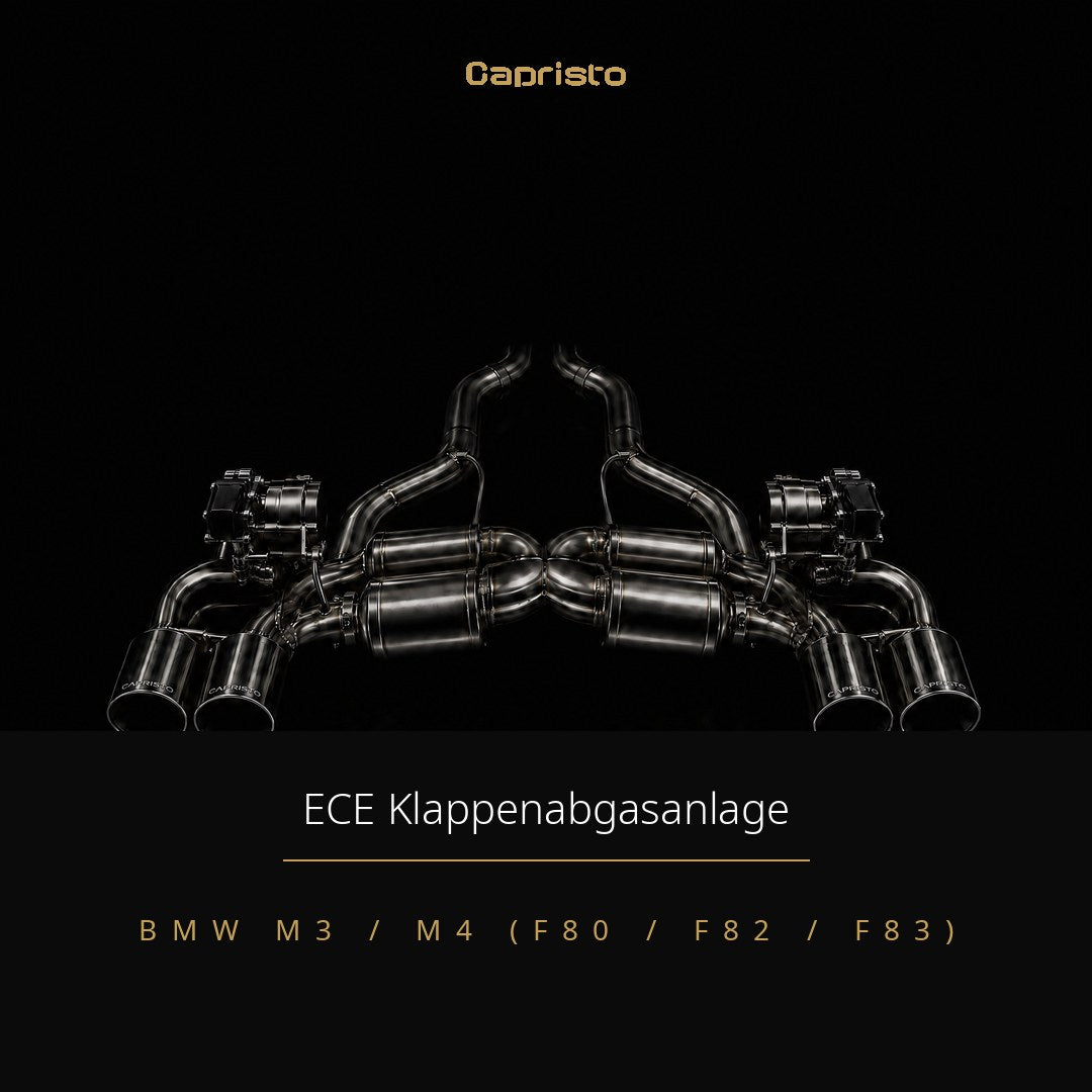 ECE Capristo Klappenabgasanlage – BMW M3 / M4 (F80 / F82 / F83)