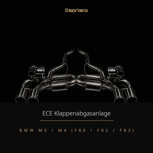 ECE Capristo Klappenabgasanlage – BMW M3 / M4 (F80 / F82 / F83)
