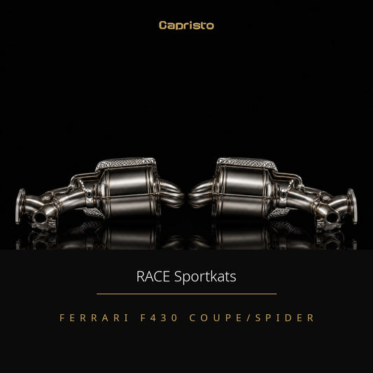 RACE Capristo 250-Zellen Sportkatalysator (mit Hitzeschutz) – Ferrari F430