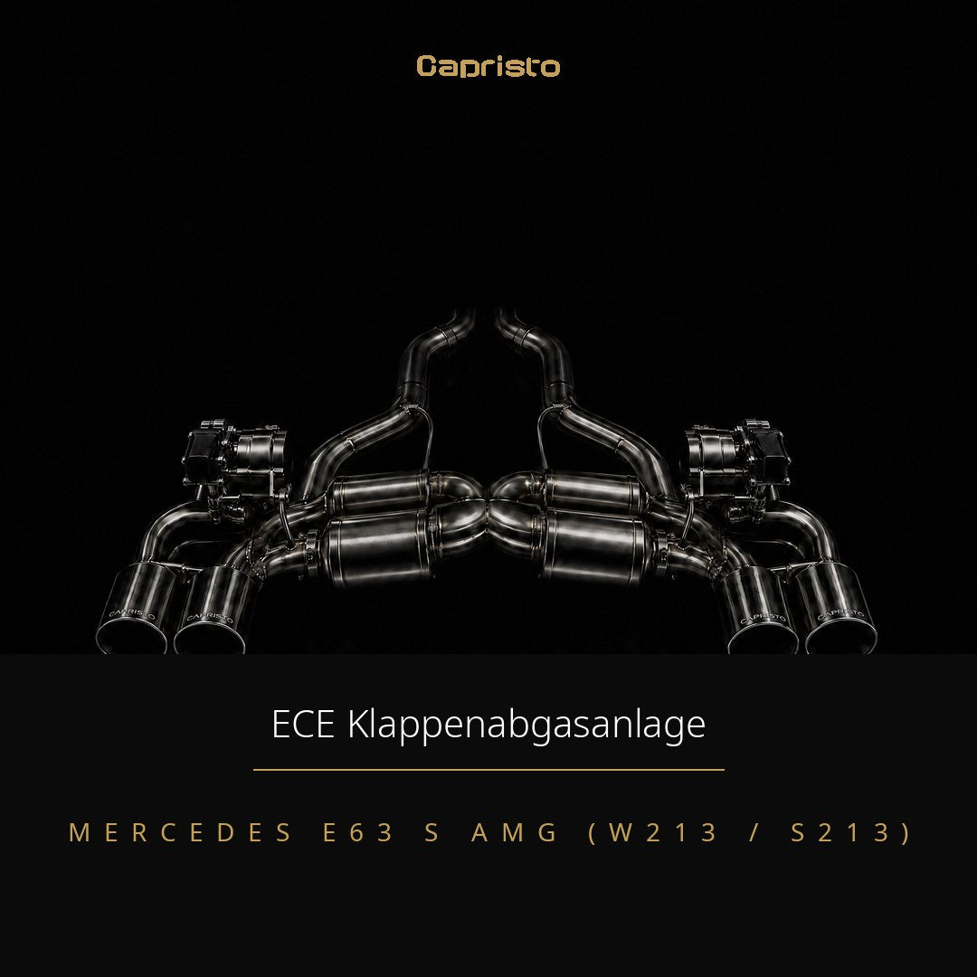 ECE Capristo Klappenabgasanlage – Mercedes E63 S AMG (W213)
