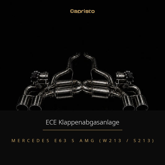 ECE Capristo Klappenabgasanlage – Mercedes E63 S AMG (W213)
