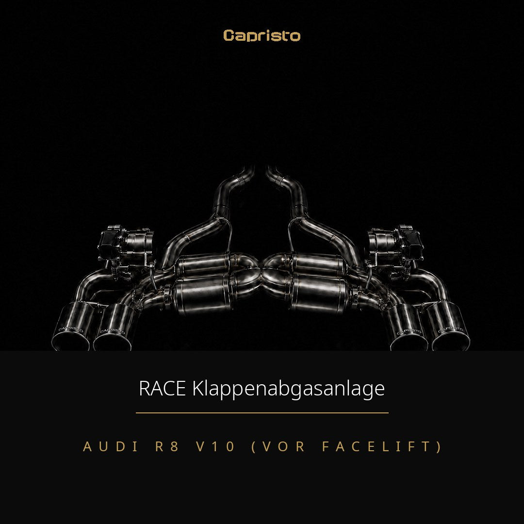 Capristo RACE Klappenabgasanlage mit EVCU-1 – Audi R8 V10 (vor Facelift)
