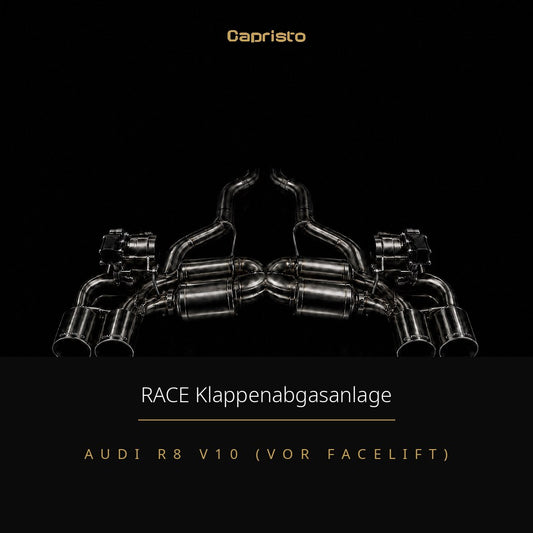 Capristo RACE Klappenabgasanlage mit EVCU-1 – Audi R8 V10 (vor Facelift)