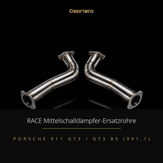 RACE Capristo Mittelschalldämpfer-Ersatzrohr – Porsche 911 GT3 (991.1)