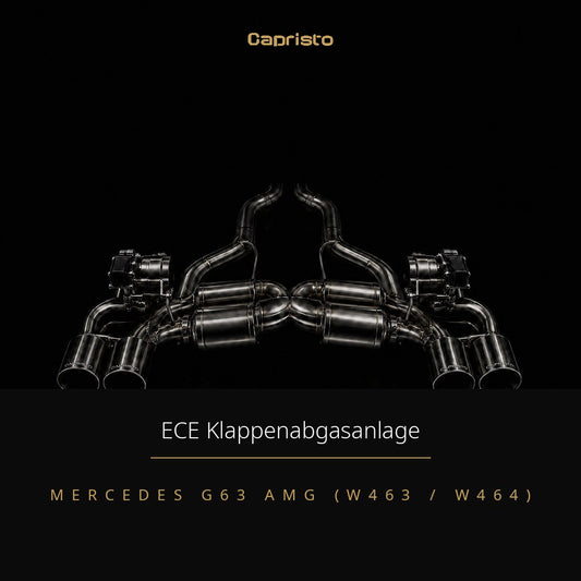 ECE Capristo Klappenabgasanlage 4-Flutig – Mercedes G63 AMG (W465)