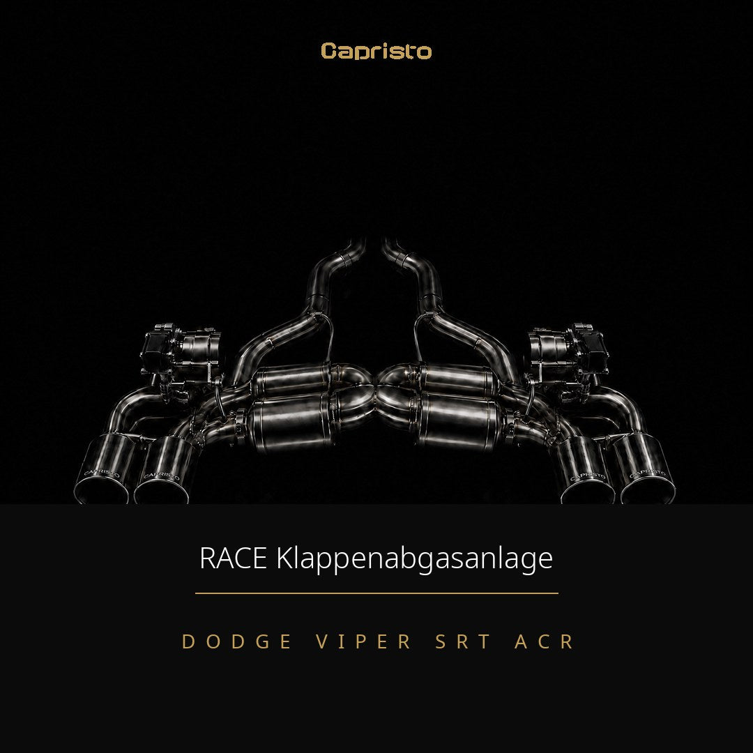 Capristo RACE Klappenabgasanlage mit CES-3 inkl. Hitzeschutz – Dodge Viper SRT ACR