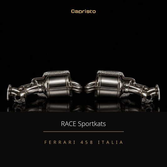 RACE Capristo 100-Zellen Sportkatalysator (ohne Hitzeschutz) – Ferrari 458 Italia