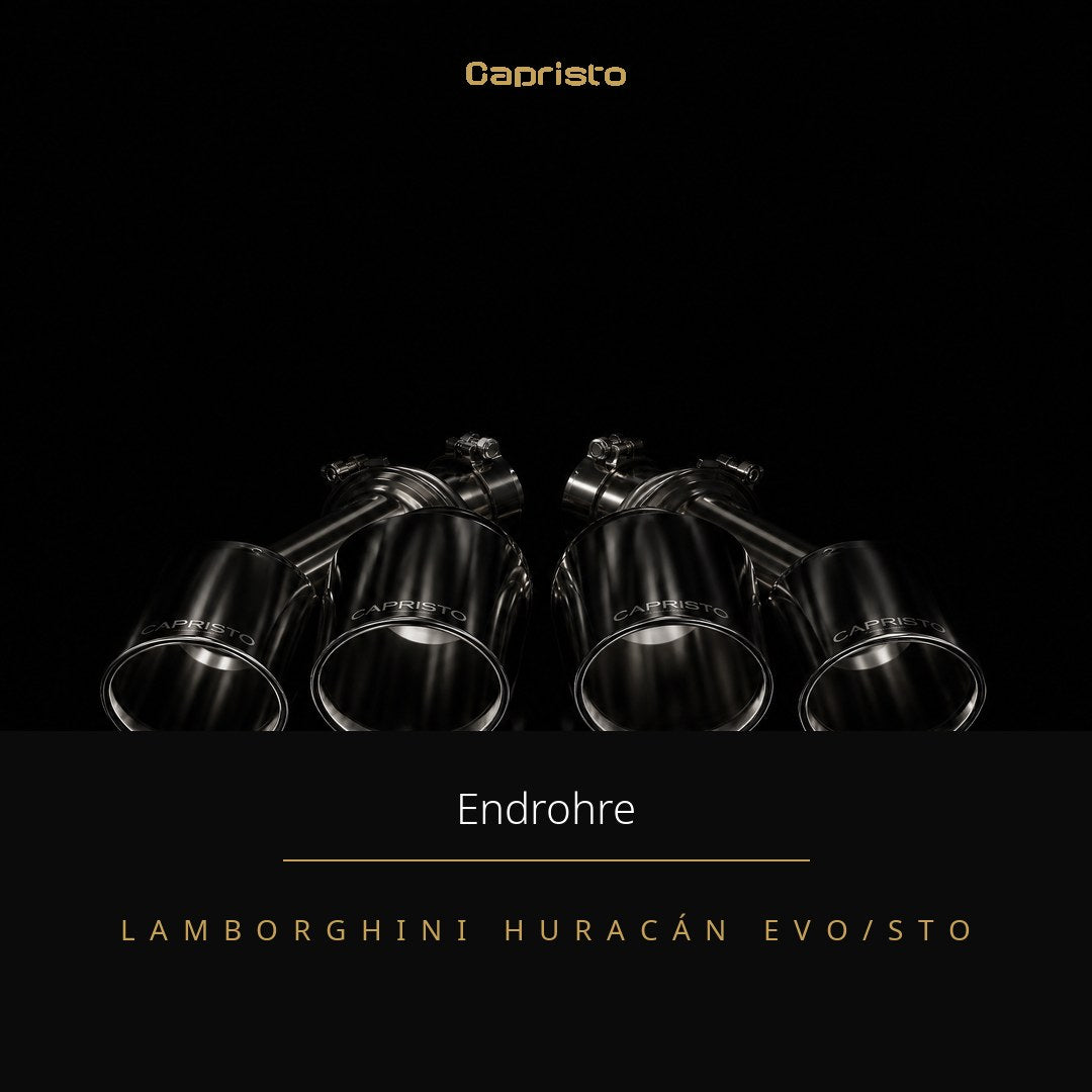 Capristo Endrohr-Set wicrom black – Lamborghini Huracán EVO/STO