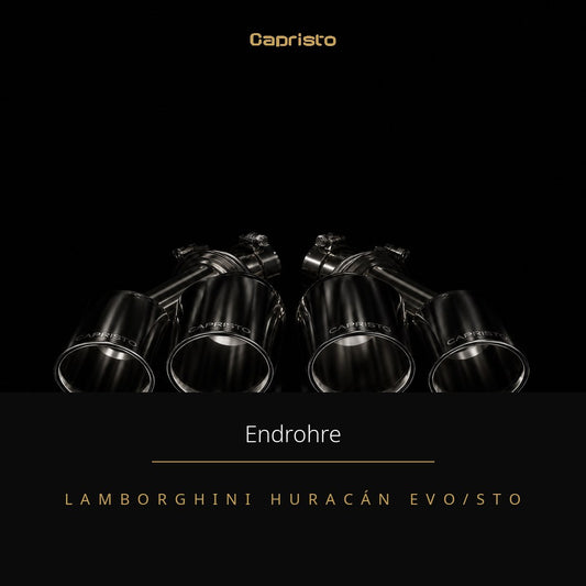 Capristo Endrohr-Set wicrom black – Lamborghini Huracán EVO/STO