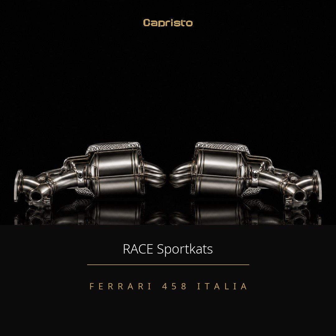 RACE Capristo Fächerkrümmer (mit Hitzeschutz) – Ferrari 458 Italia