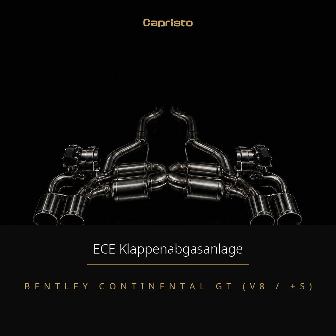 Capristo ECE Klappenabgasanlage – Bentley Continental GT V8 (+S)