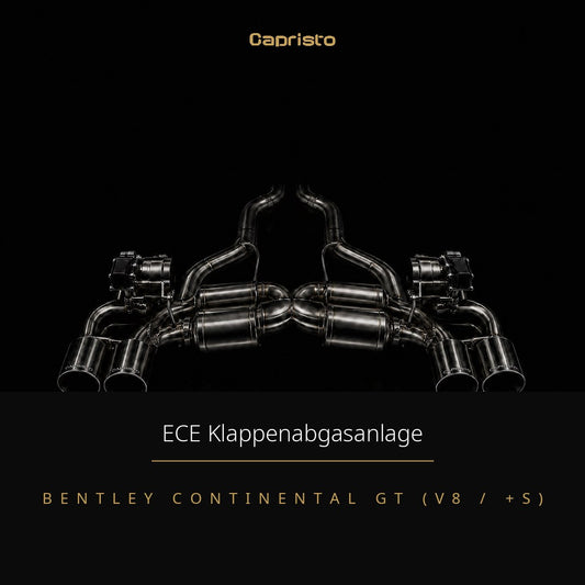 Capristo ECE Klappenabgasanlage – Bentley Continental GT V8 (+S)