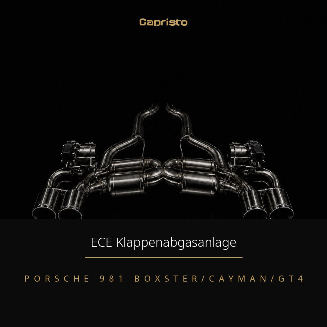 ECE Capristo Klappenabgasanlage – Porsche Boxster / Cayman / GT4 (981)