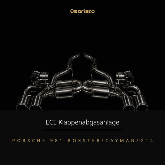 ECE Capristo Klappenabgasanlage – Porsche Boxster / Cayman / GT4 (981)