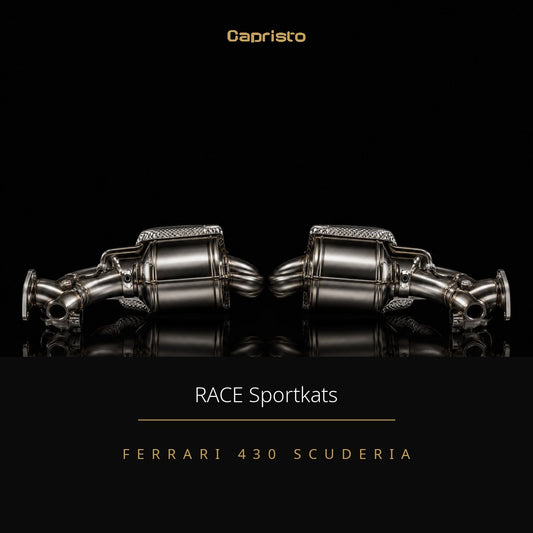 RACE Capristo 100-Zellen Sportkatalysator (ohne Hitzeschutz) – Ferrari 430 Scuderia