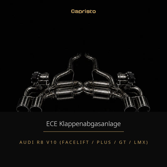 Capristo ECE Klappenabgasanlage GT mit CES-3 – Audi R8 V10 (Facelift)