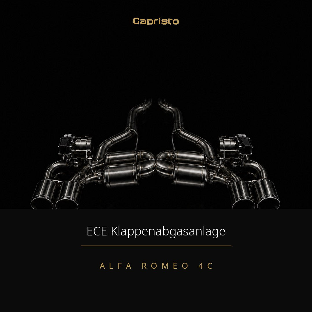 ECE Capristo Klappenabgasanlage – Alfa Romeo 4C