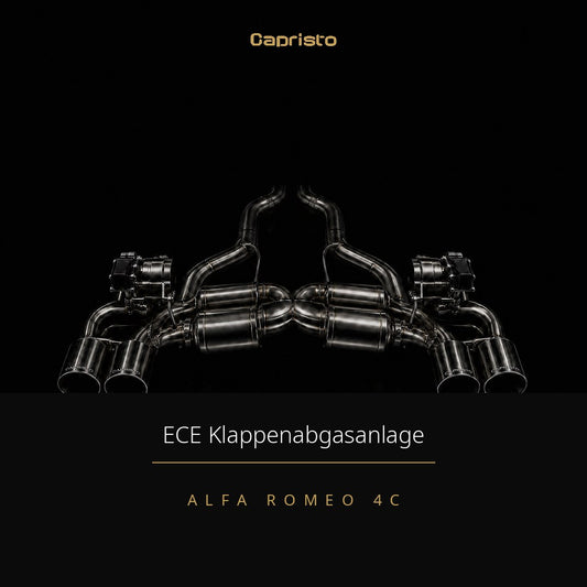 ECE Capristo Klappenabgasanlage – Alfa Romeo 4C