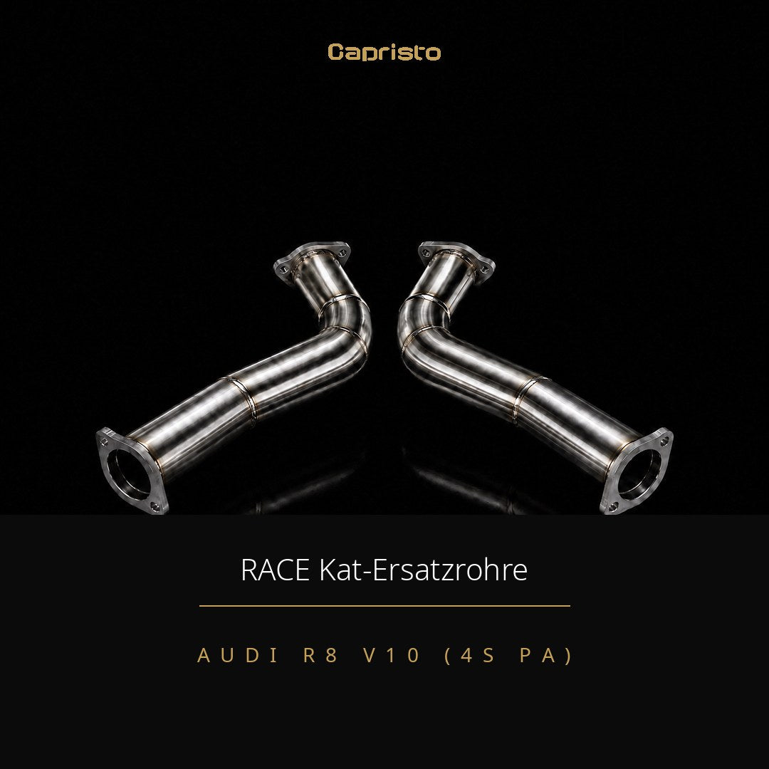 Capristo RACE Kat-/Partikelfilter-Ersatzrohre – Audi R8 V10 (4S PA)