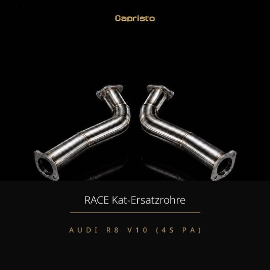 Capristo RACE Kat-/Partikelfilter-Ersatzrohre – Audi R8 V10 (4S PA)