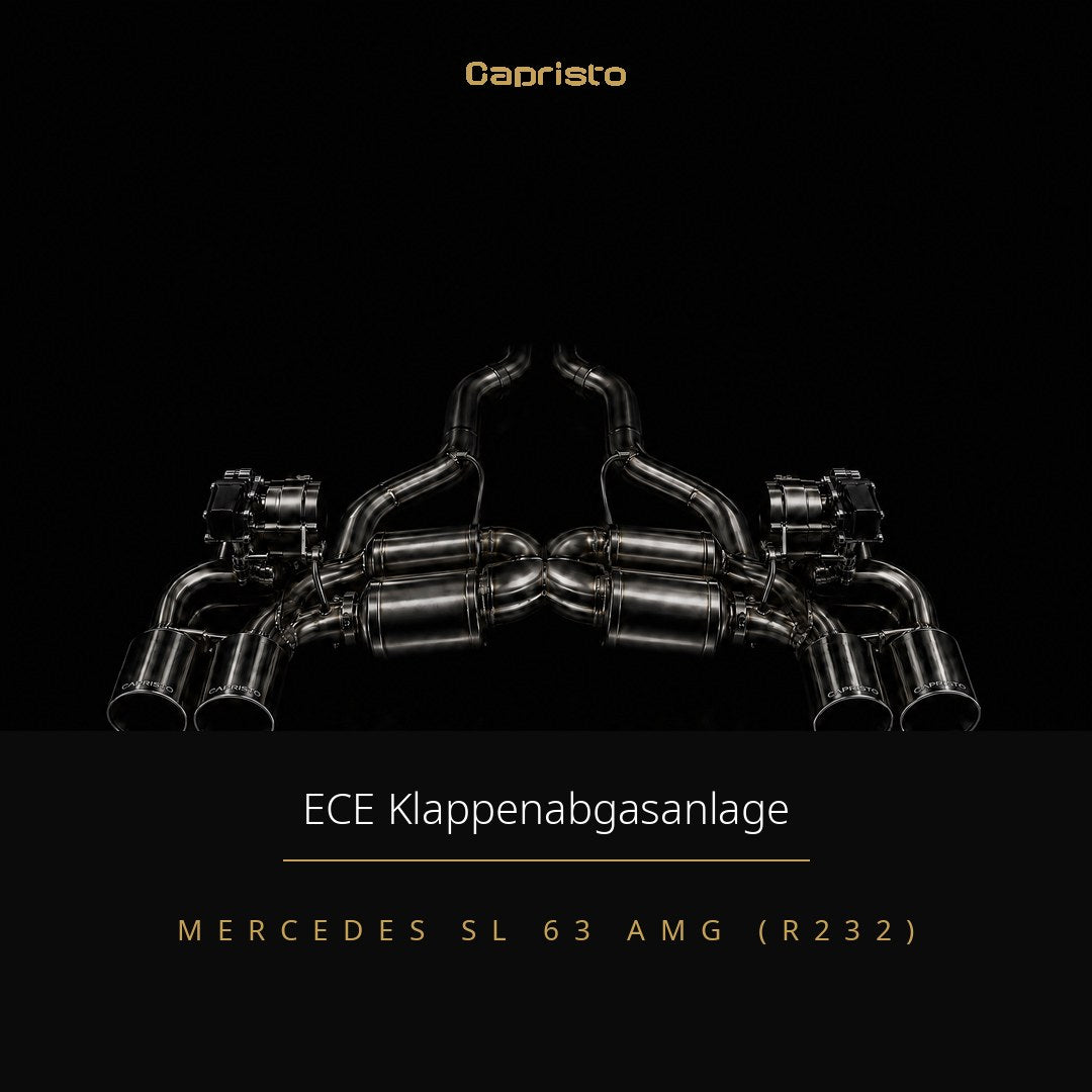 ECE Capristo Klappenabgasanlage – Mercedes SL 63 AMG (R232)