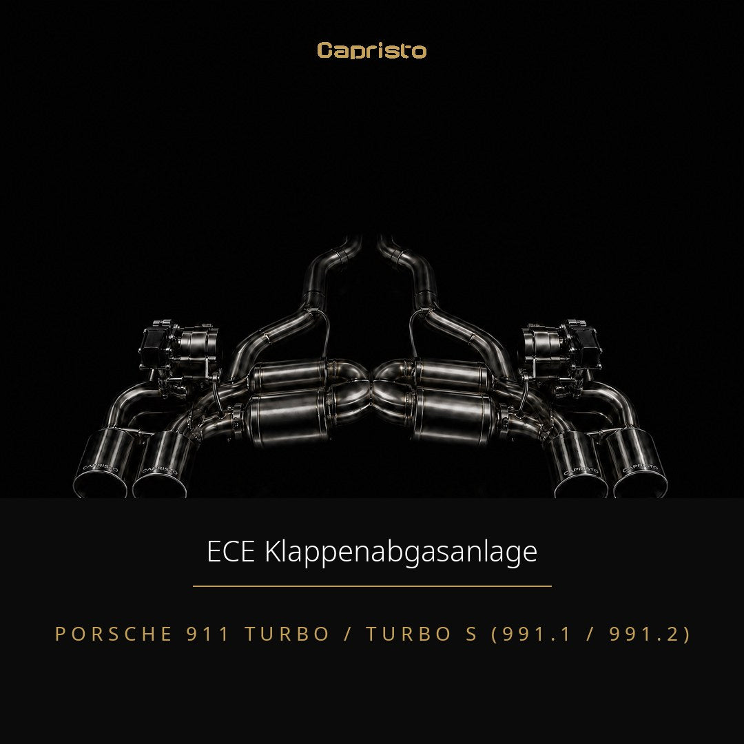 ECE Capristo Klappenabgasanlage – Porsche 911 Turbo / Turbo S (991.1 / 991.2)