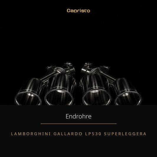RACE Capristo Klappenabgasanlage ohne Endrohre – Lamborghini Gallardo LP530 Superleggera
